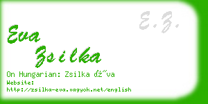 eva zsilka business card